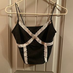 Crop Top with lace. Never worn.